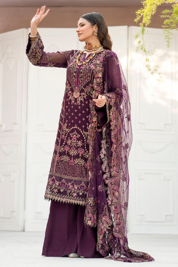 Motifz 4118-CLAUDIA Rawayat Embroidered Bemberg Chiffon  Online Shopping